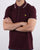 Lyle And Scott Tipped Polo Shirt Burgundy/White