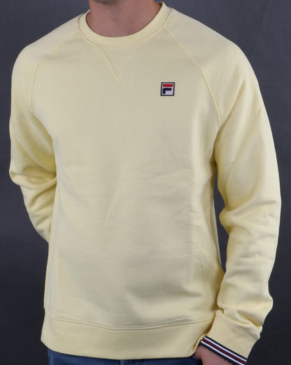 Fila Vintage Pozzi Crew Sweat Limonade
