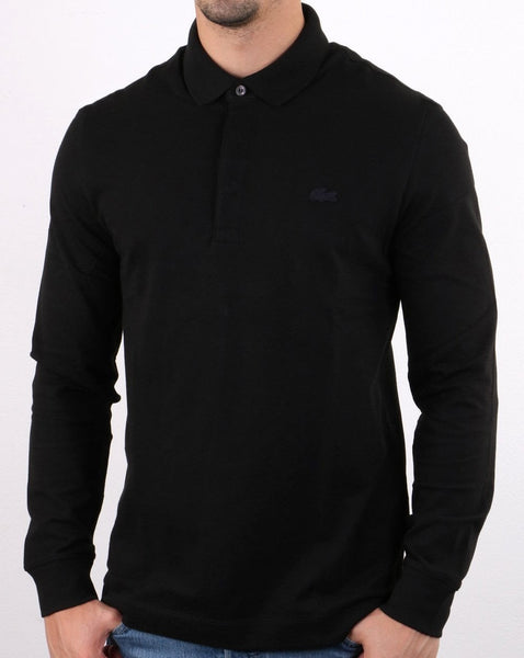 Lacoste Long Sleeve Polo Black