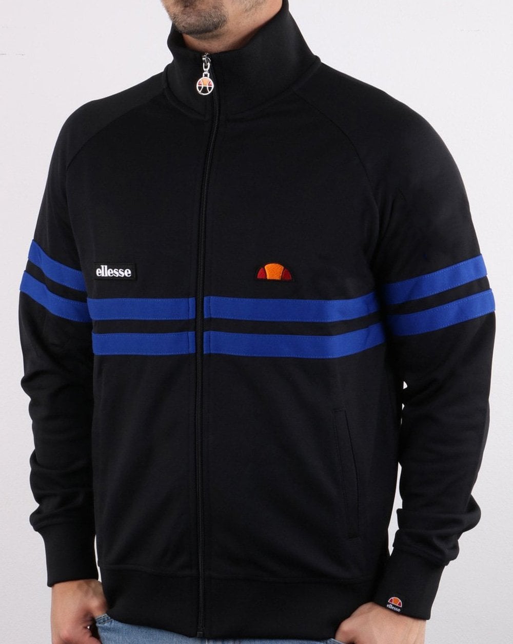 Ellesse Rimini Trainingsjacke Schwarz/Blau