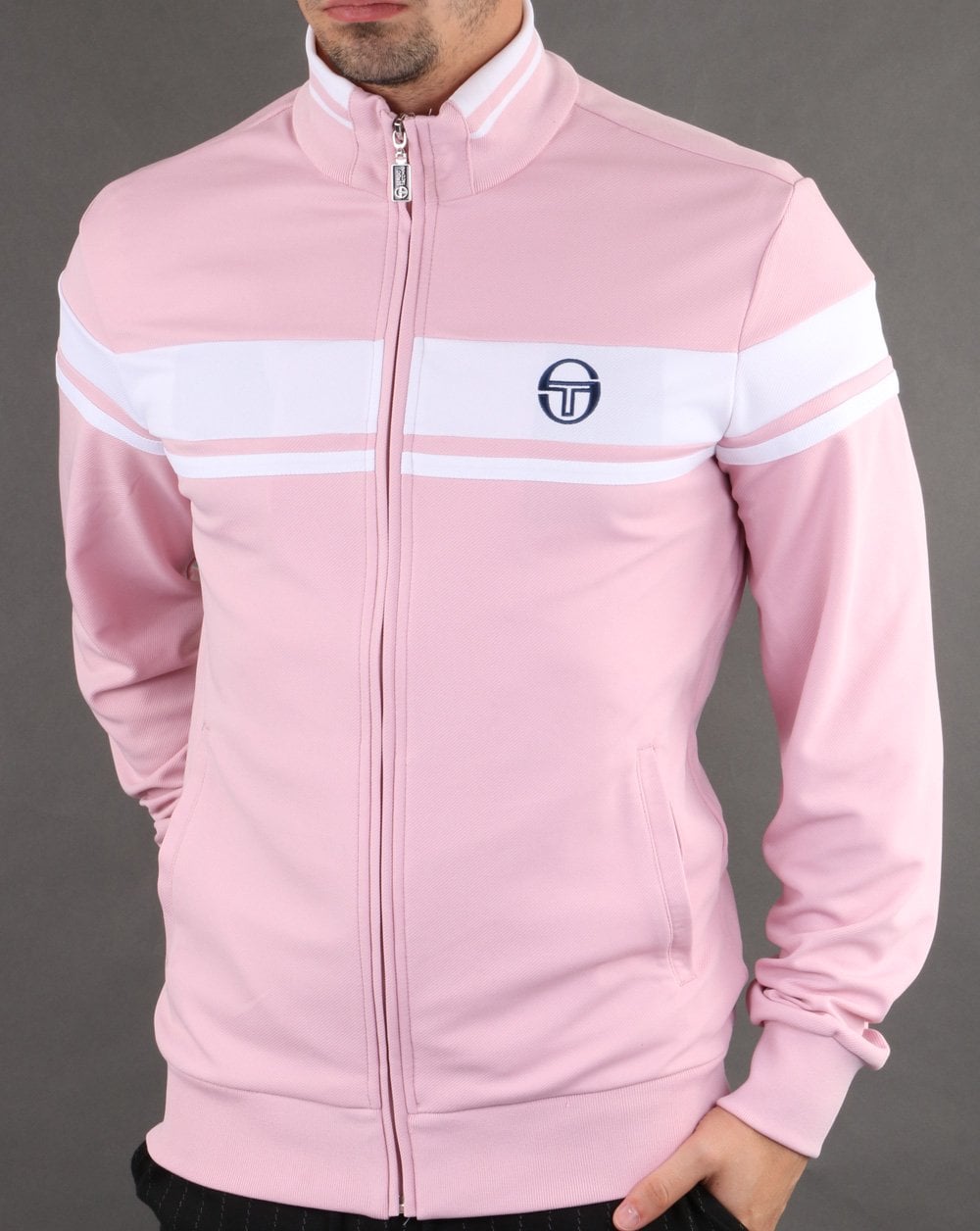 Sergio Tacchini Masters Trainingsjacke Pink/Weiß