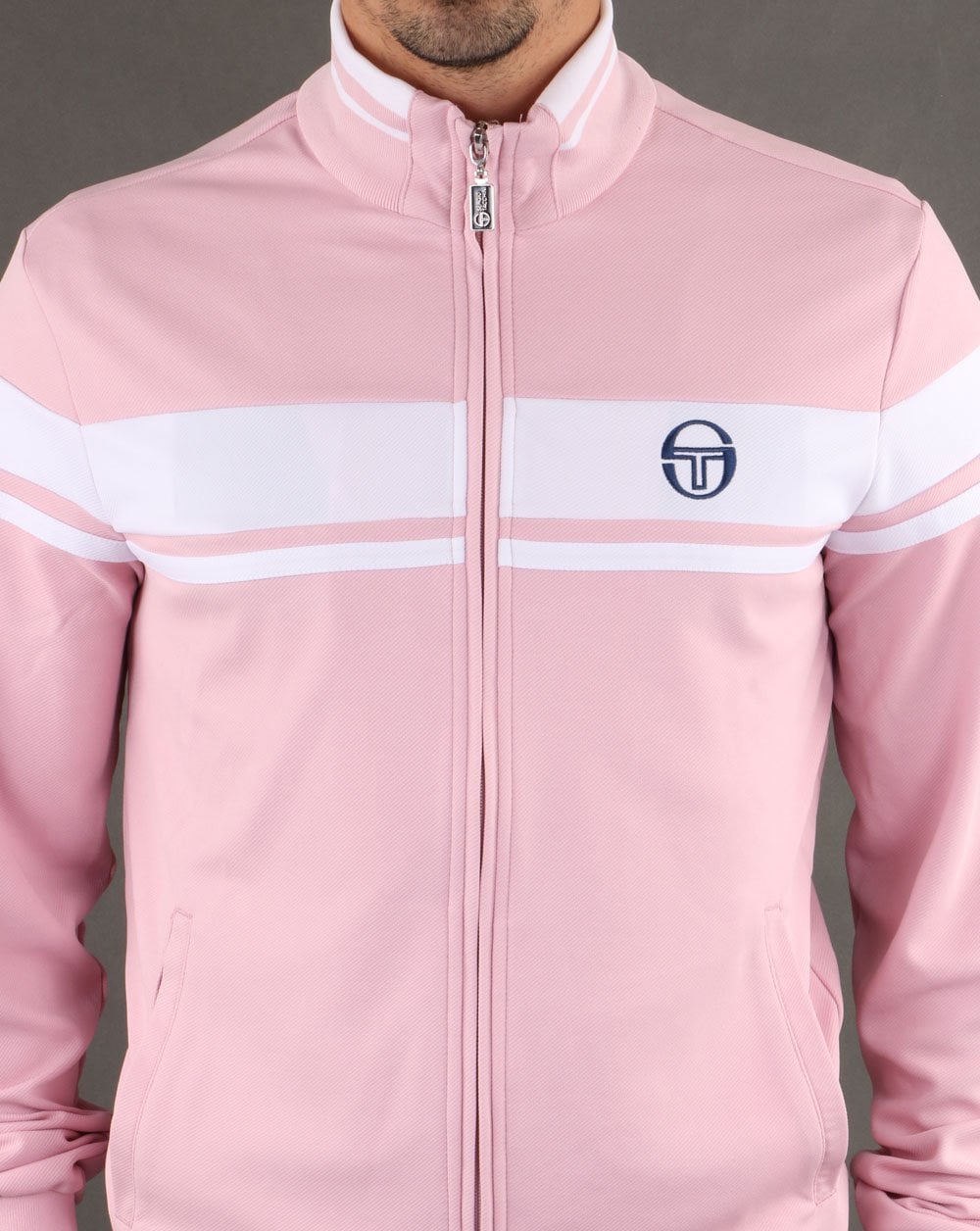 Sergio Tacchini Masters Trainingsjacke Pink/Weiß
