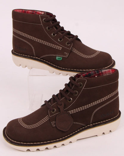 Kickers Kick Hi Nubukstiefel Schokoladenbraun