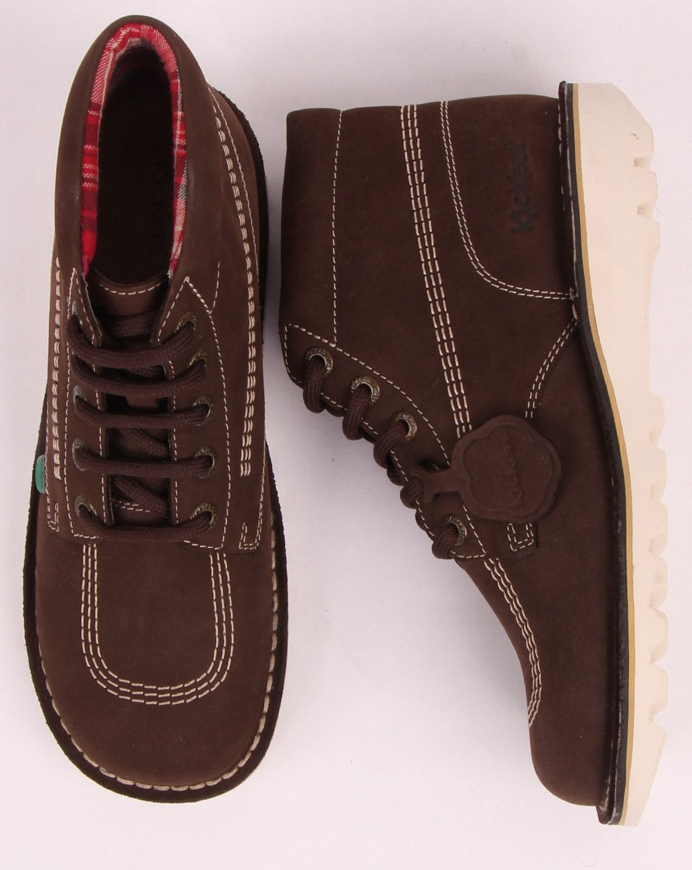 Kickers Kick Hi Nubuck Boot Chocolate Brown