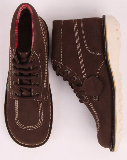 Kickers Kick Hi Nubukstiefel Schokoladenbraun
