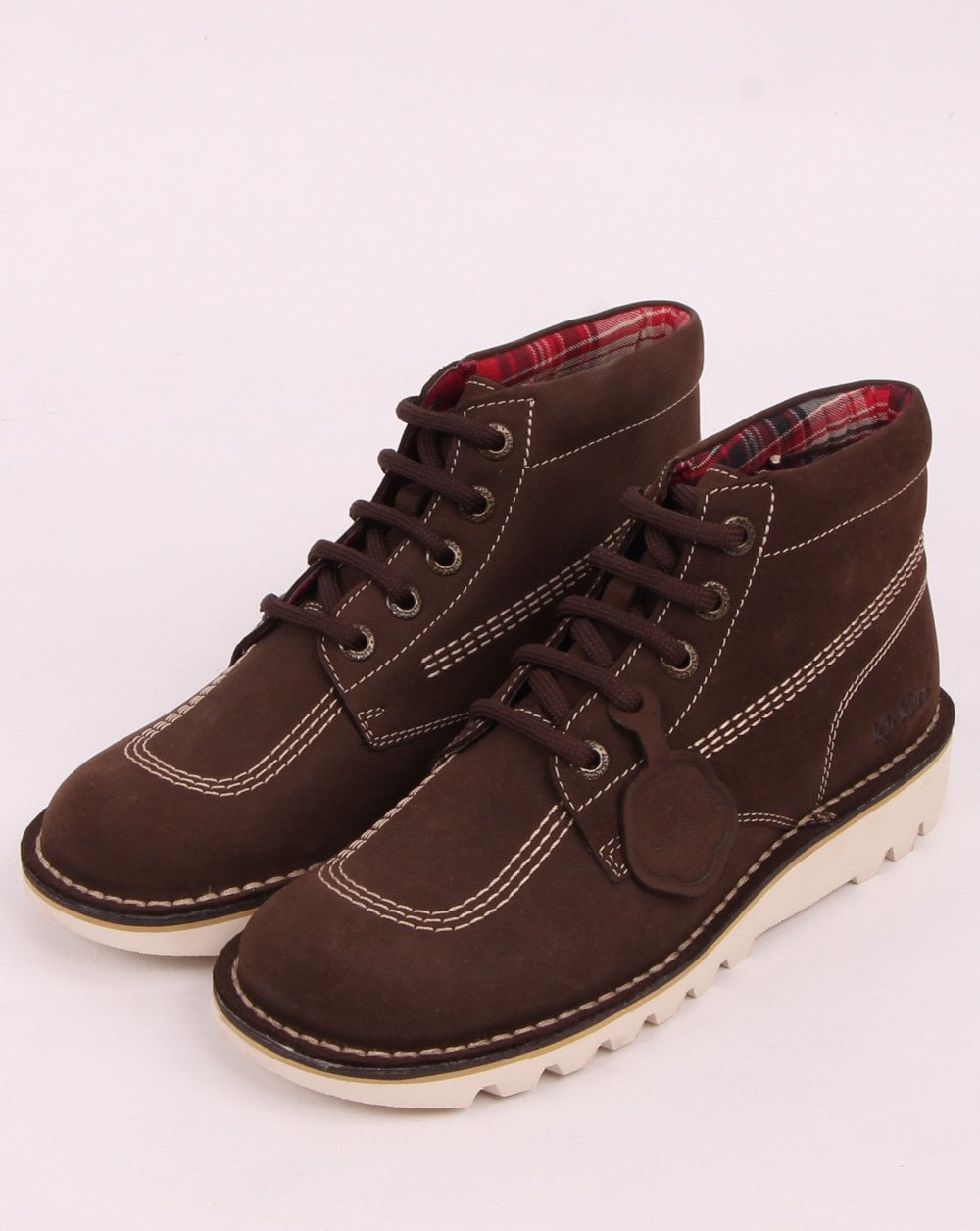 Kickers Kick Hi Nubuck Boot Chocolate Brown