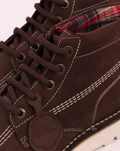 Kickers Kick Hi Nubukstiefel Schokoladenbraun