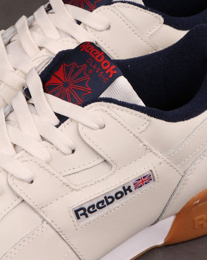 Reebok Workout Plus Sneaker Kreide/Marineblau
