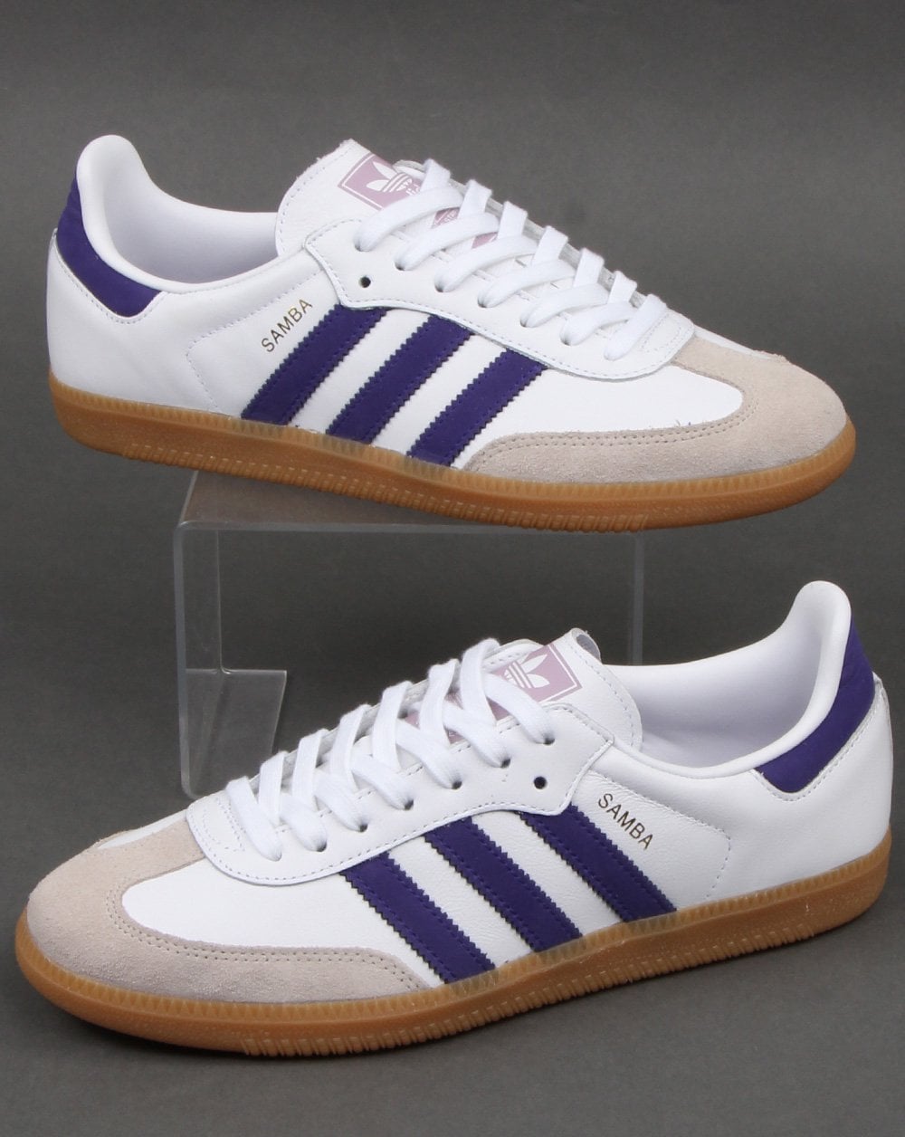 Adidas Samba Og Trainer Weiß/Lila