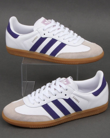 Adidas Samba Og Trainer Weiß/Lila