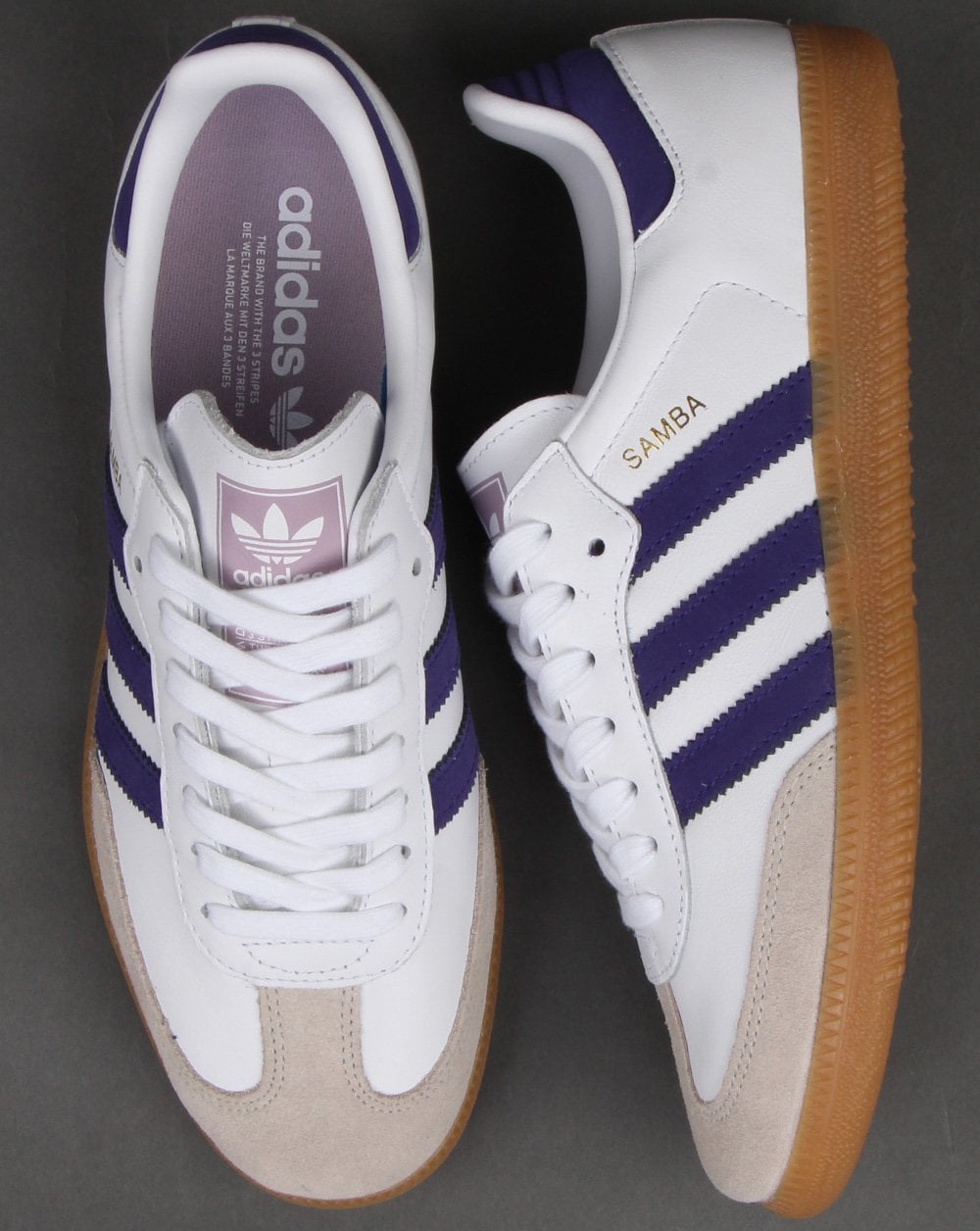 Adidas Samba Og Trainer Weiß/Lila