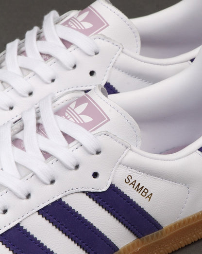 Adidas Samba Og Trainer Weiß/Lila