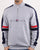 Fila Vintage Romolo 1/4 Zip Sweatshirt Light Grey Marl