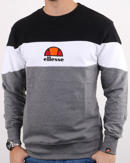 Ellesse Tri Sweatshirt Grau/Weiß/Schwarz