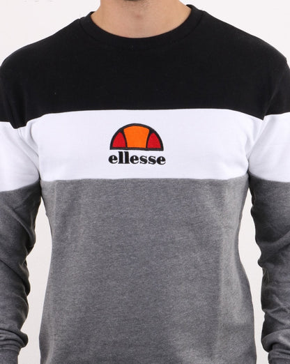 Ellesse Tri Sweatshirt Grau/Weiß/Schwarz