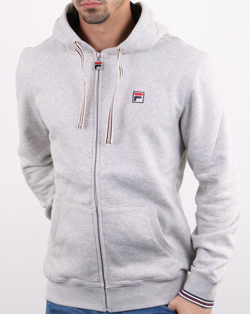 Fila Vintage Tenconi Hoody Hellgraumeliert