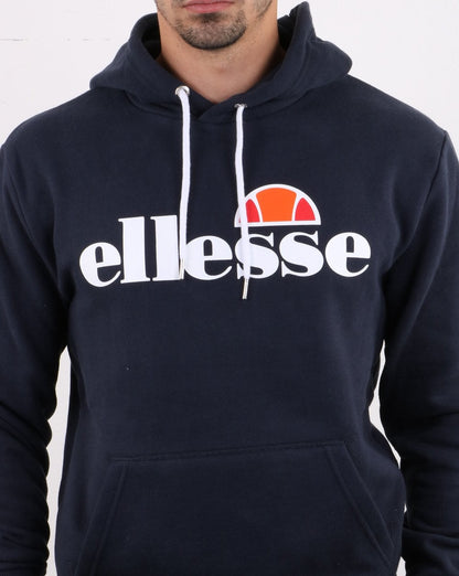 Ellesse – Kapuzenjacke mit Logo in Marineblau