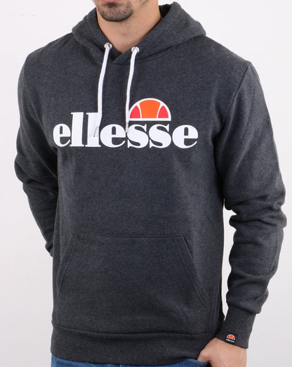 Ellesse – Kapuzenjacke mit Logo, Dunkelgrau