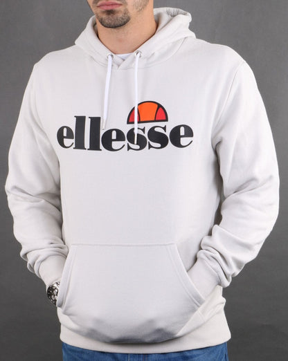 Ellesse – Kapuzenjacke mit Logo, Hellgrau