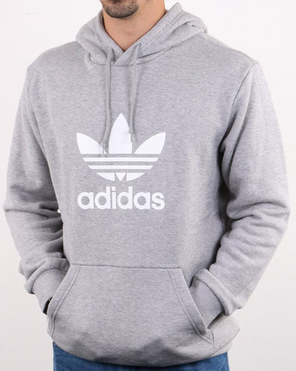 Adidas Originals Trefoil Hoodie Mittelgrau Heather