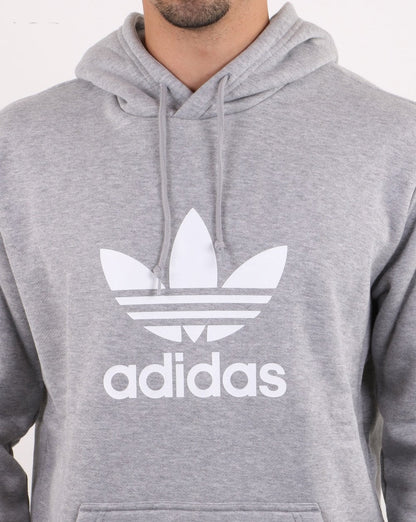 Adidas Originals Trefoil Hoodie Mittelgrau Heather