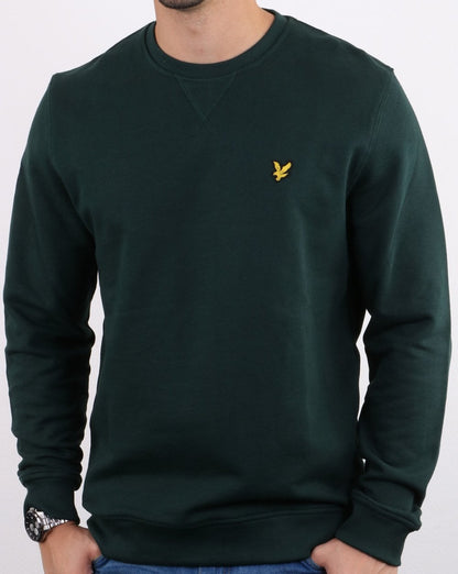 Lyle And Scott Sweatshirt mit Rundhalsausschnitt, Jadegrün