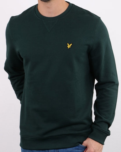 Lyle And Scott Sweatshirt mit Rundhalsausschnitt, Jadegrün