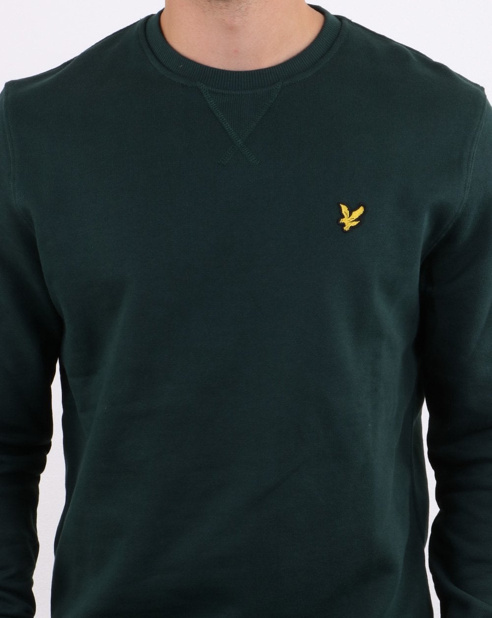 Lyle And Scott Sweatshirt mit Rundhalsausschnitt, Jadegrün
