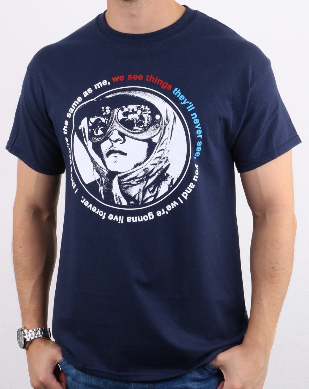 We See Things They'll Never See T-shirt Navy