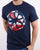 80s Casual Classics Lemon Waterfall T-shirt Navy