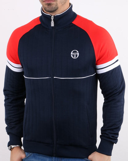 Sergio Tacchini Star Track Top Marineblau/Vintage-Rot