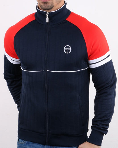 Sergio Tacchini Star Track Top Marineblau/Vintage-Rot