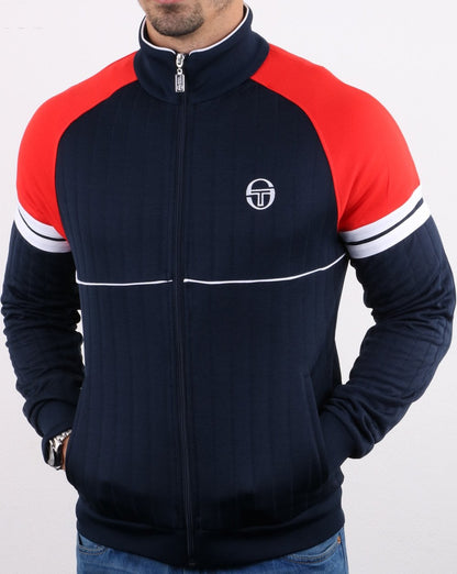 Sergio Tacchini Star Track Top Marineblau/Vintage-Rot
