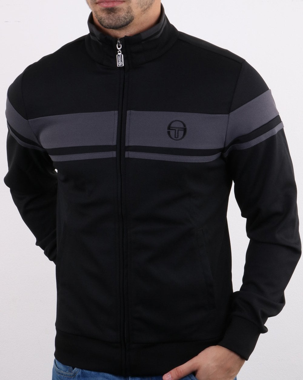 Sergio Tacchini Masters Trainingsjacke Schwarz/Grau