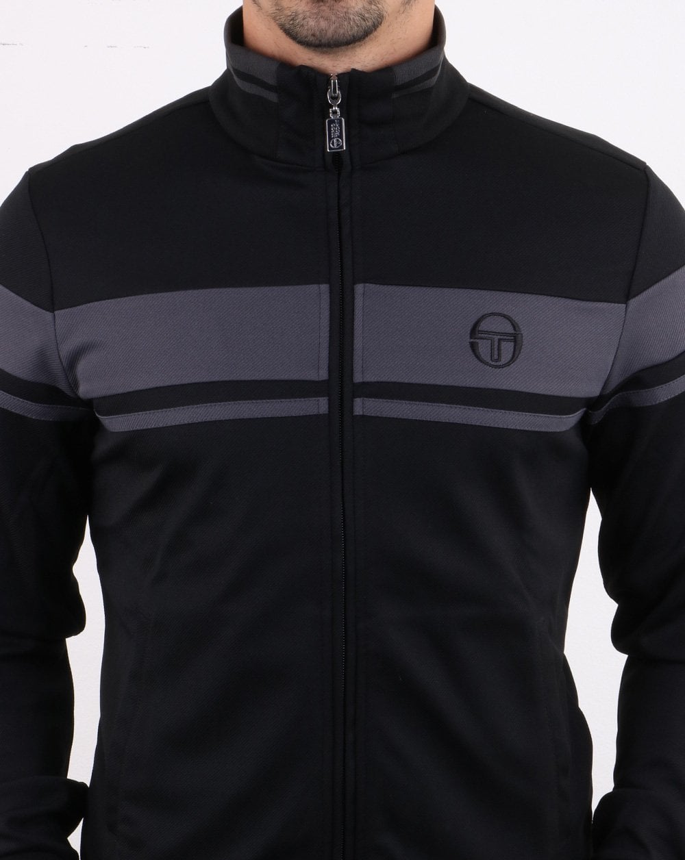 Sergio Tacchini Masters Trainingsjacke Schwarz/Grau