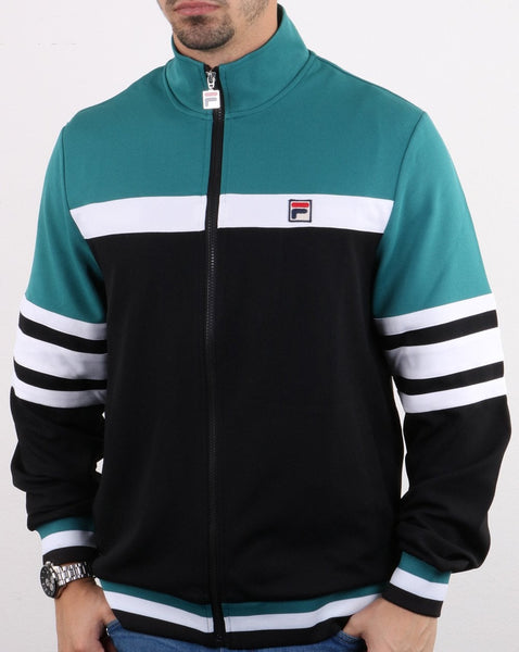 Fila Vintage Courto Track Top Black/Harbour Blue/White