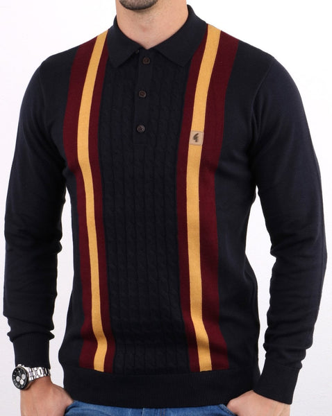 Gabicci Vintage Tram Polo Shirt Navy