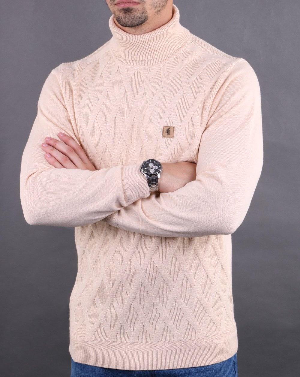 Gabicci Vintage Coaster Roll Neck Oat