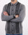 Gabicci Vintage Polo Full Button Grey