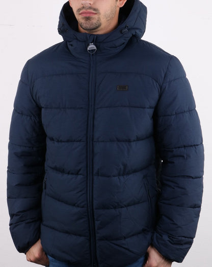 Barbour International Court Steppjacke Marineblau