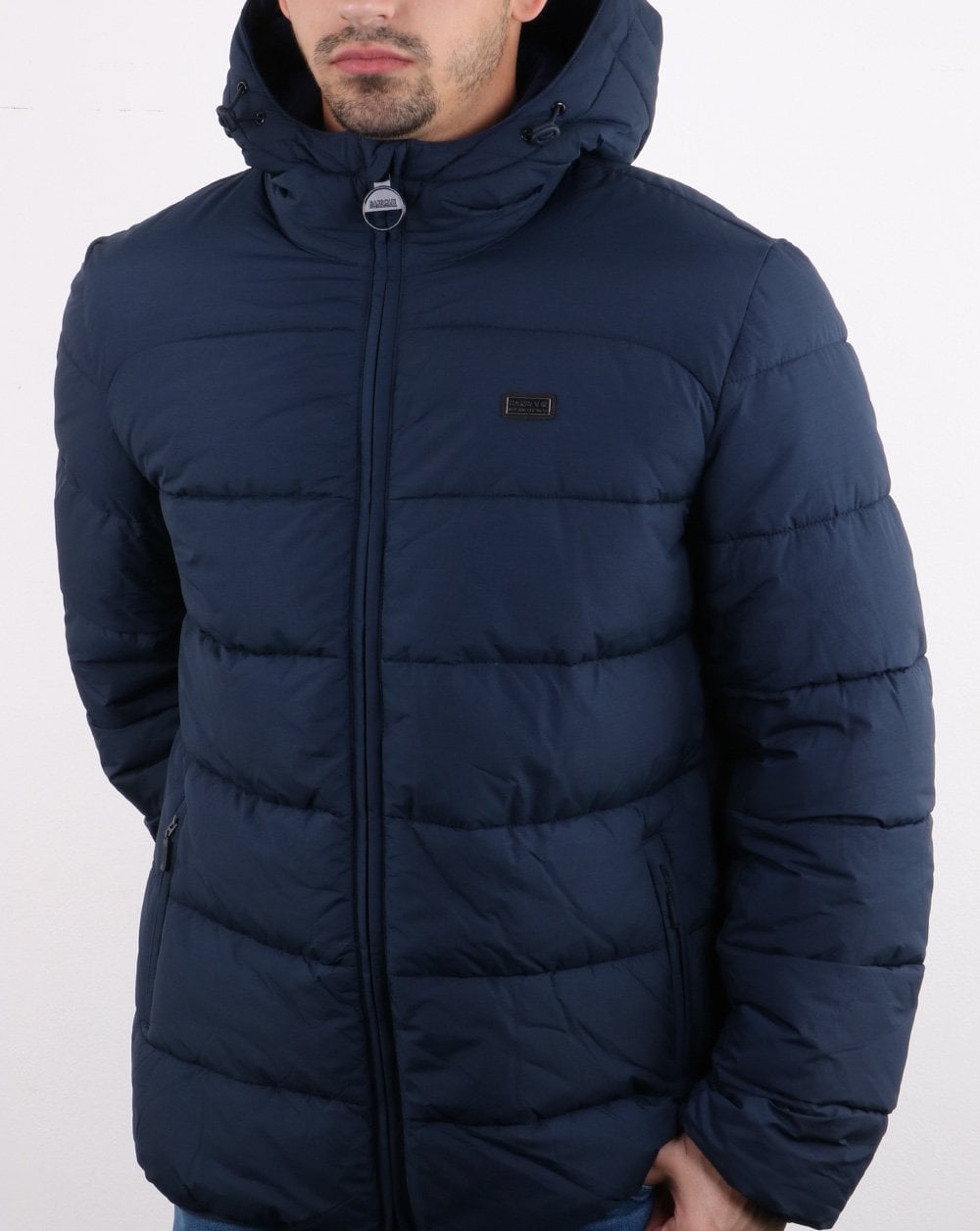 Barbour International Court Steppjacke Marineblau