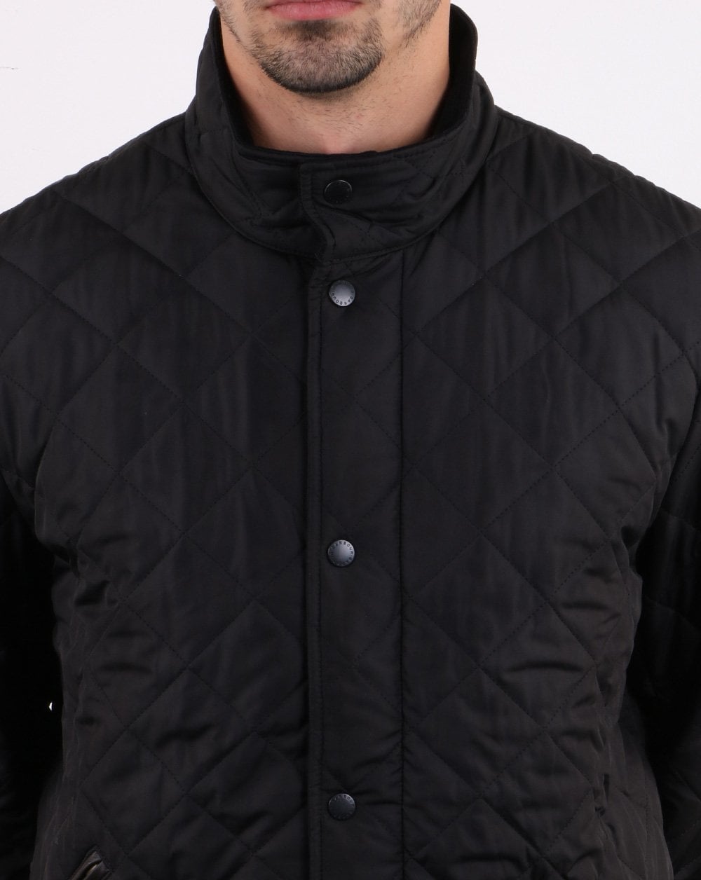 Barbour Chelsea Sports Quilted Jacket Black