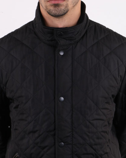 Barbour Chelsea Sport Steppjacke Schwarz