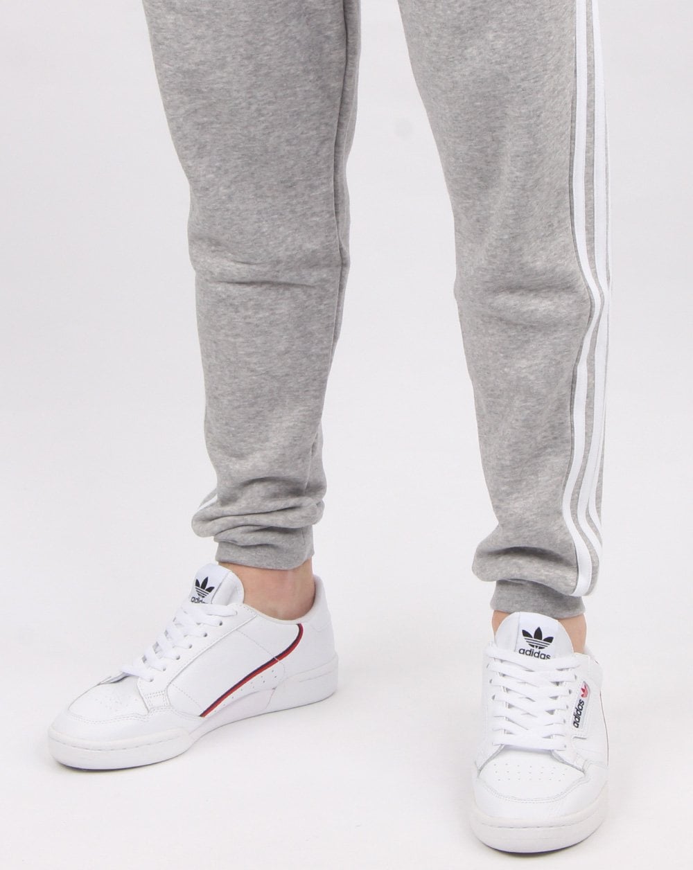 Adidas Originals – Graue Jogginghose mit 3 Streifen