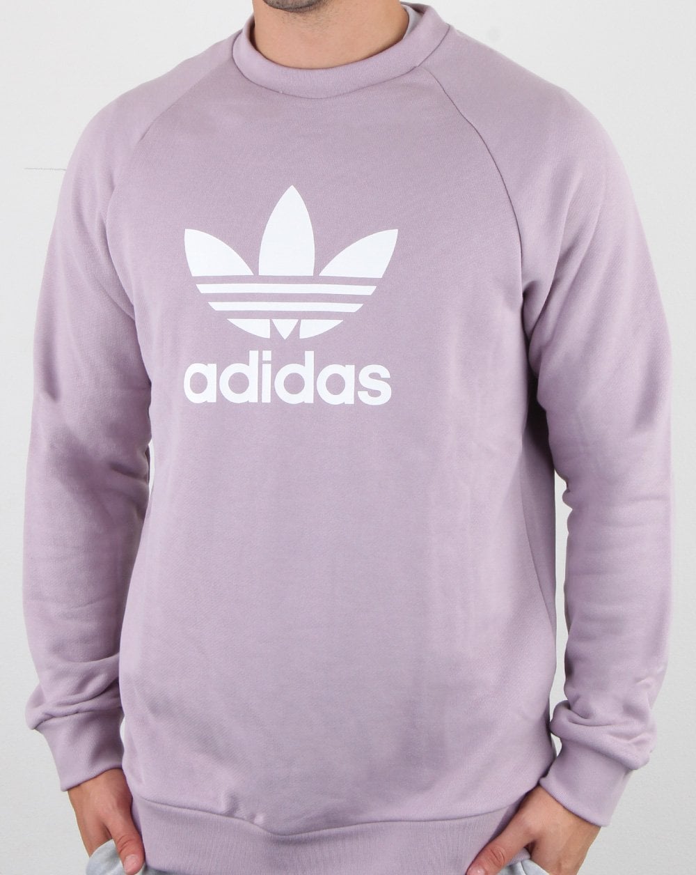 Adidas Originals Trefoil Crew Sweat Lilac