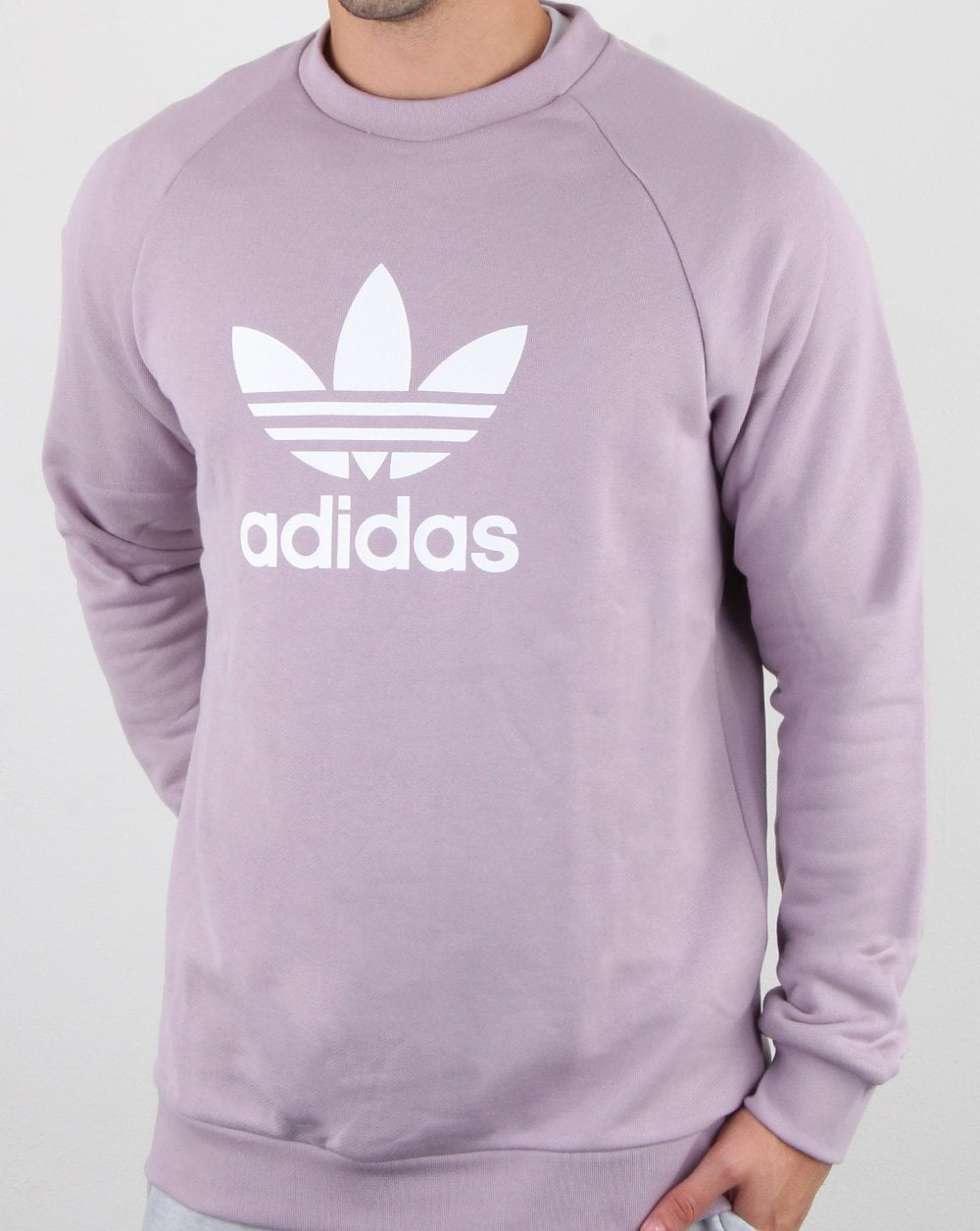 Adidas Originals Trefoil Crew Sweatshirt Flieder