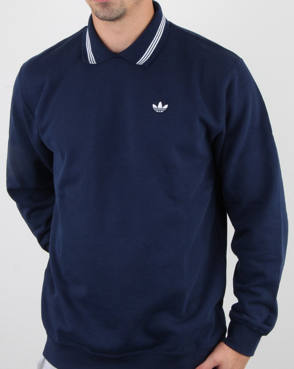 Adidas Originals Polo-Sweatshirt Marineblau