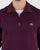 Lacoste Quarter Zip Top Deep Purple