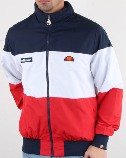 Ellesse Blockjacke Rot/Weiß/Marineblau