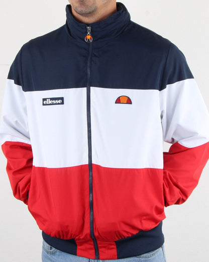 Ellesse Blockjacke Rot/Weiß/Marineblau